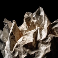 Closeup Crumpled Dirty Tissue Paper Texture