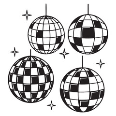 disco ball vector illustration
