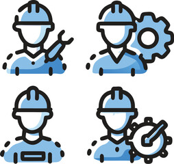Set Engineer Icon Set 