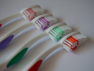 Colorful toothbrushes