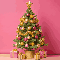 A Christmas tree design Art & Illustration