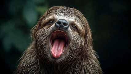 Naklejka premium close up of a koala head