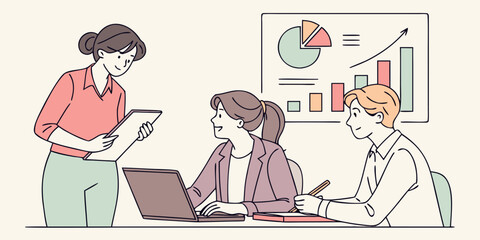 business meeting in office