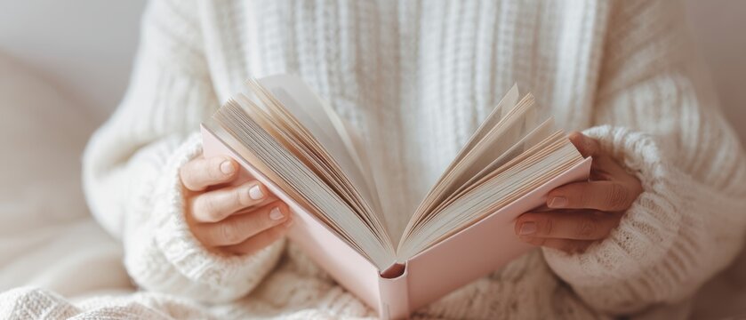 The cozy reader enjoying a book in a warm and inviting space