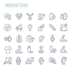 Business related line icons, meeting, cooperation, support, collaboration, partnership illustration, vector, iconslifehack