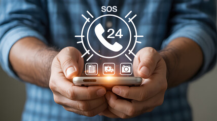 Get instant 24/7 SOS support and assistance through your mobile device
