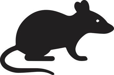 Mouse Silhouette Rodent Animal Pest Small Mammal Isolated Vector