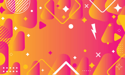 Obraz premium Abstract geometric vector background with modern minimal shapes