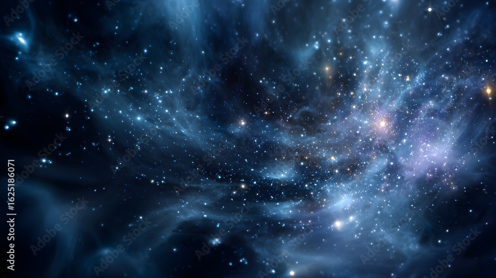 Canvas Prints night sky with stars and nebula in deep space. abstract space background.