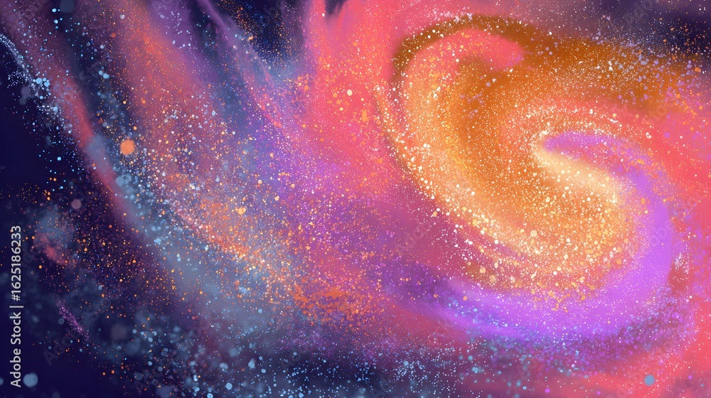Poster abstract colorful background. colorful abstract background with galaxy. illustration of abstract tex