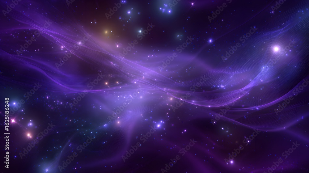 Canvas Prints purple abstract fractal background. fantasy fractal texture. abstract cosmos background for meditati