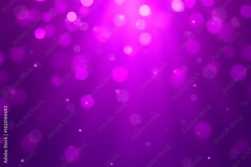 Poster abstract purple background with blurred bokeh lights and glowing highlights creating a dreamy and fe