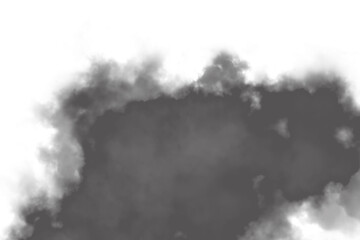 Abstract black and white smoke wisps creating a textured ethereal cloud formation with subtle light play