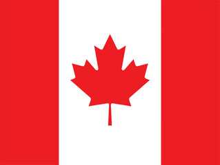 A simple depiction of the canadian flag featuring red bars and a maple Iconic Canadian Flag with Maple Leaf Design, Patriotic Art for July 1st, Transparent PNG and EPS Formats for National Celebration