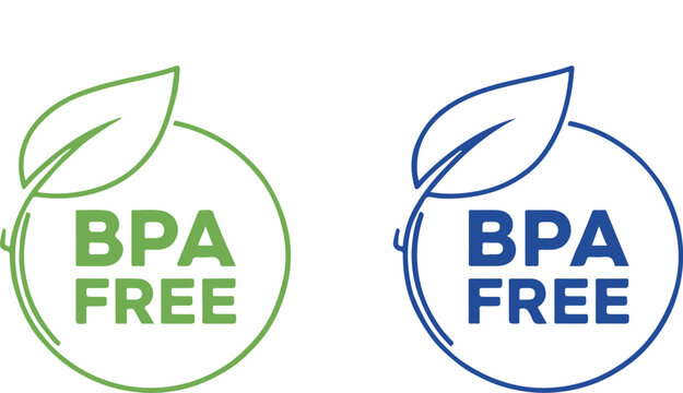 BPA Free vector icons on white background