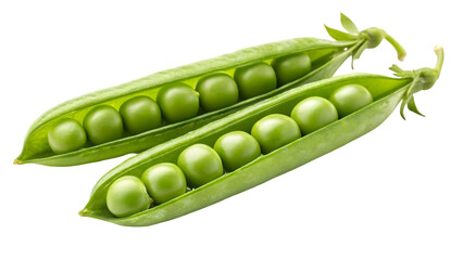 fresh green peas isolated on white backgroud