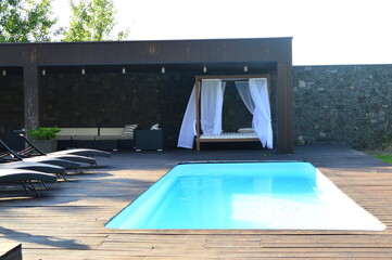 swimming pool in hotel