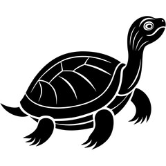 Conceptual Vector Design of Snake Necked Turtle