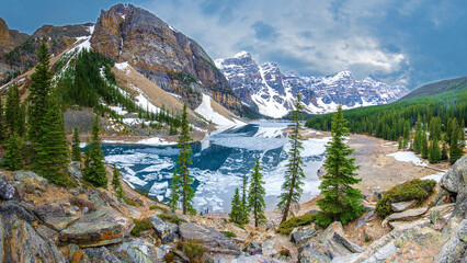 Moraine Lake in Spring