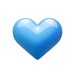 blue heart png 3d