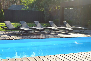 swimming pool in hotel