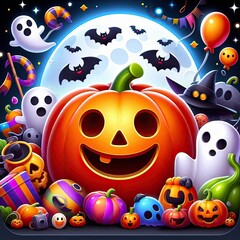 Naklejka premium halloween
