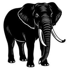 Fototapeta premium elephant isolated on white