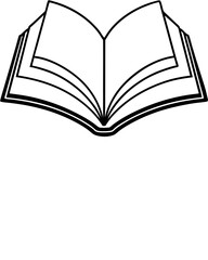 open book vector illustration