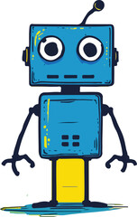 Fototapeta premium robot hand drawing