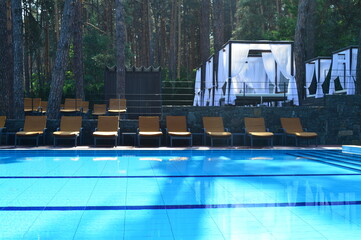 swimming pool in hotel