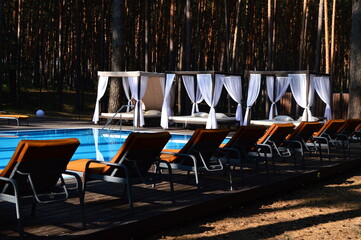 swimming pool in the hotel