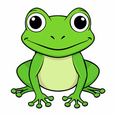 funny cartoon frog