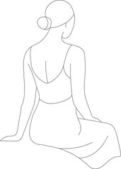 vector illustration of a woman