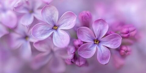 The Beautiful Lilac Flowers in Soft Purple Hues Celebrating Spring's Arrival