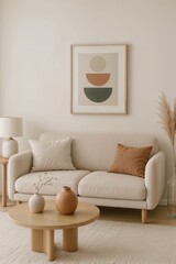 modern living room with sofa