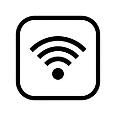 Wifi icon isolated on white background