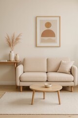 living room interior with sofa