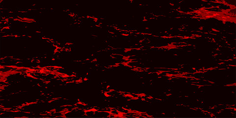 Abstract red marble and red granite tiles floor on red background. Decorative red panoramic background texture. Dirty rustic red grungy texture. Gloomy black and red colors background for design.