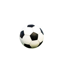 Obraz premium Transparent PNG available Soccer ball or Football ball in the net isolated