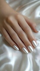 woman hands with nail polish