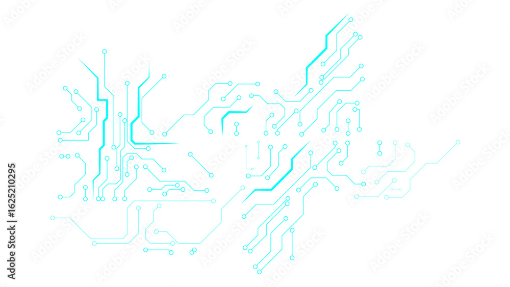 Aufkleber computer motherboard vector background with circuit board electronic elements.
