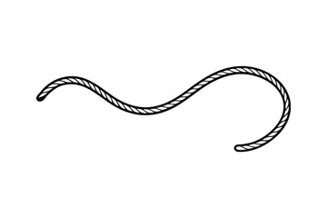 A rope line art vector illustration