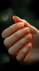 woman hands with nail polish