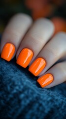 woman hands with nail polish
