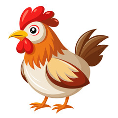 Fototapeta premium rooster isolated on white background