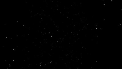 Isolated falling snow snowflakes alpha channel background. Winter Snow Fall Black Background, Looping Snowfall Particles Overlay, Isolated Falling Snow - Powered by Adobe