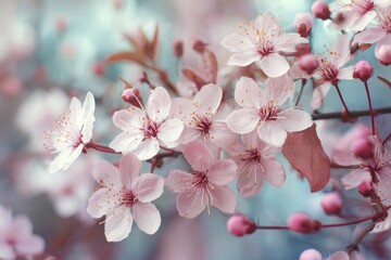 Obraz premium Pink Blossoms on Branch