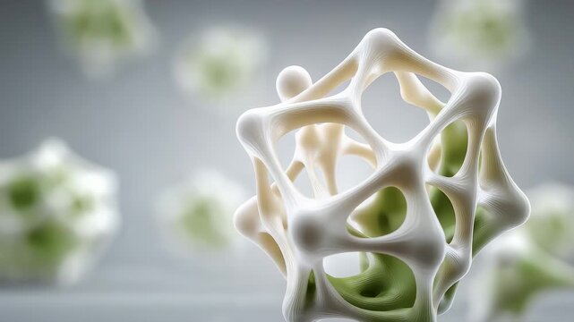 Abstract Hollow Geometric Body Technology Display