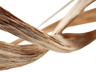 stripe straw on white background