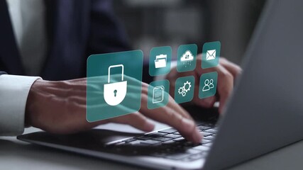 Access control concept, Cybersecurity and privacy to protect data, Access security personal data and automatic access control system. - Powered by Adobe